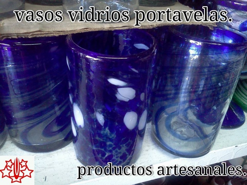 portavelas vasos vidrio
