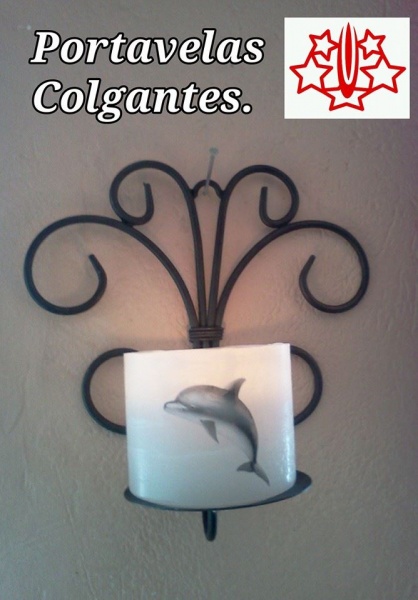 portavelas colgantes