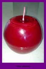 velas redondas.
