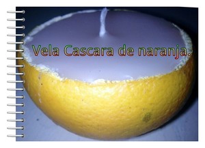 vela cascara de naranja