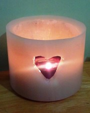 velas fanales cilindricas huecas